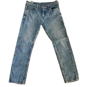 Men’s 32x32 Levi’s 512‎ Slim Taper Jeans Acid Wash Distressed Vintage Look
